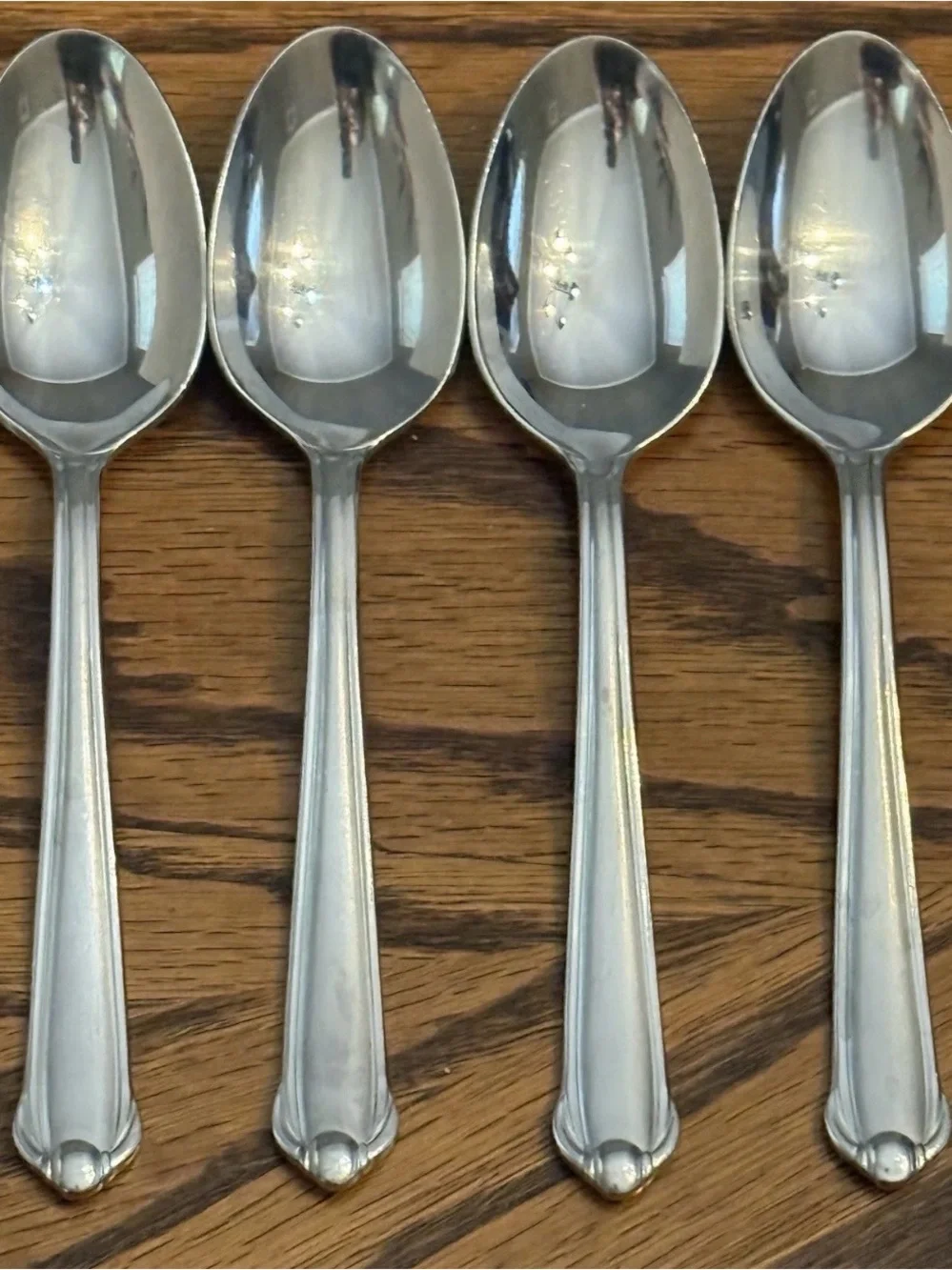 Mikasa CLASSICO SATIN Gerald Patrick 4 Teaspoons Stainless Flatware 6 1/4”